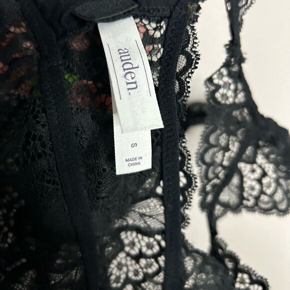 Auden Black Lace Racerback Bralette Size S - Picture 7 of 7